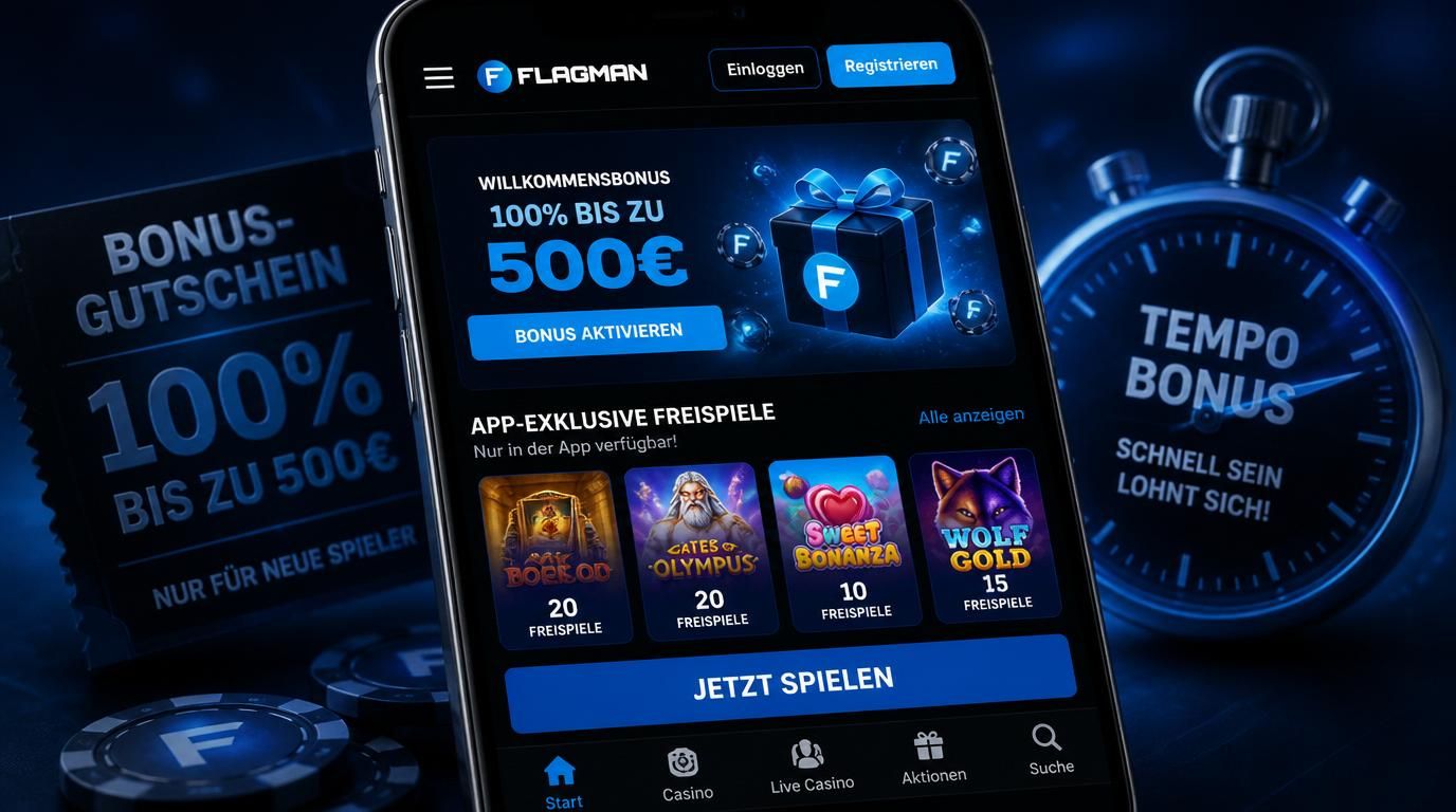 Smartphone mit Bonusaktionen-Screenshot